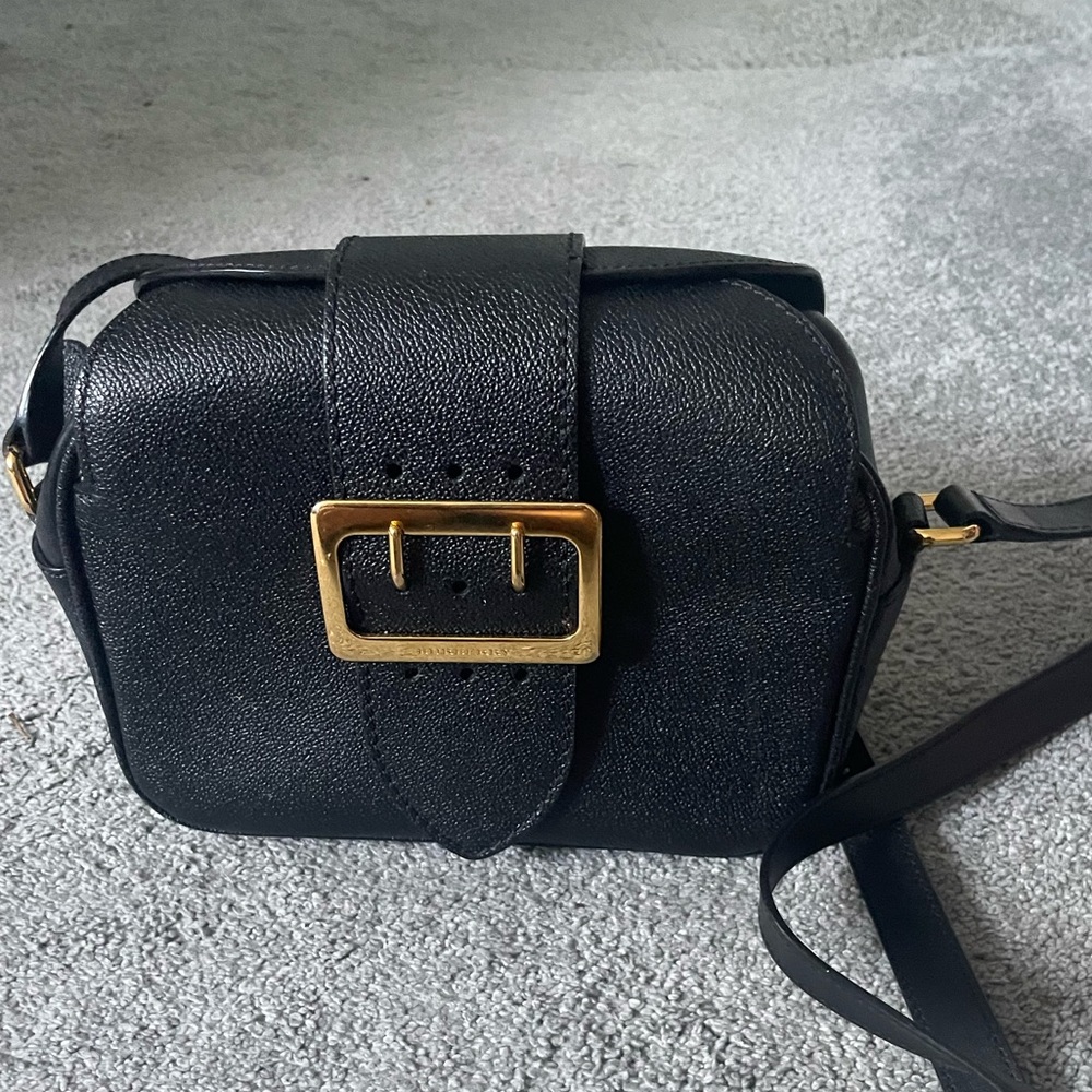 Burberry Buckle Camera Bag Leather Small